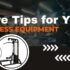 Care Tips for Your Fitness Equipment